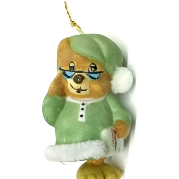 Jasco Vintage Porcelain Bisque Soft N Snoozy Chimer Ornament Hanging Vintage NIB - Picture 2 of 16